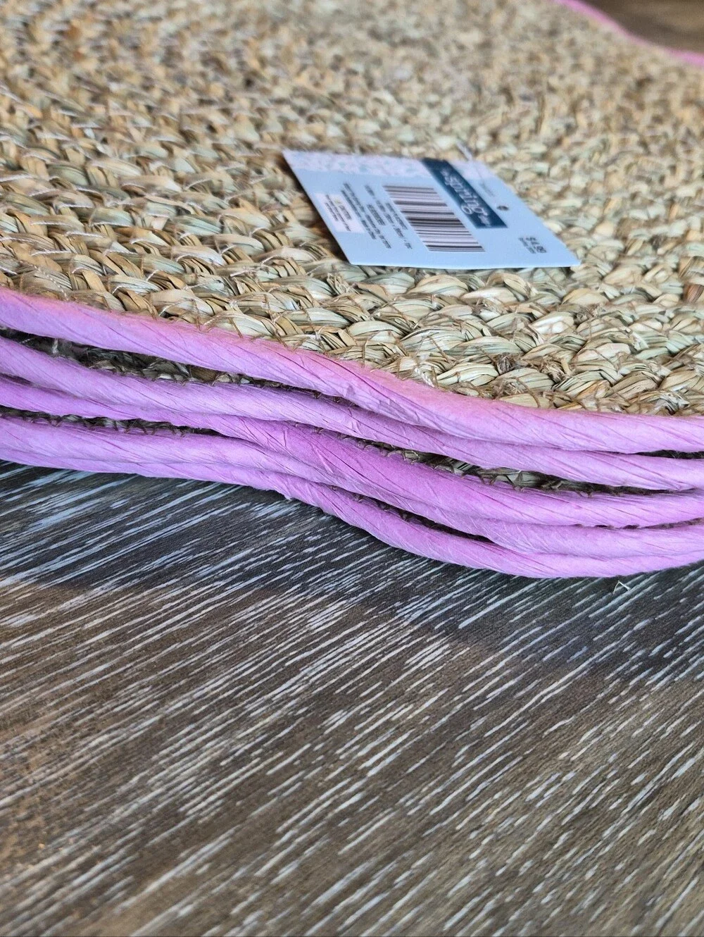 5 Pink Edged Placemats